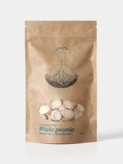 Biała peonia