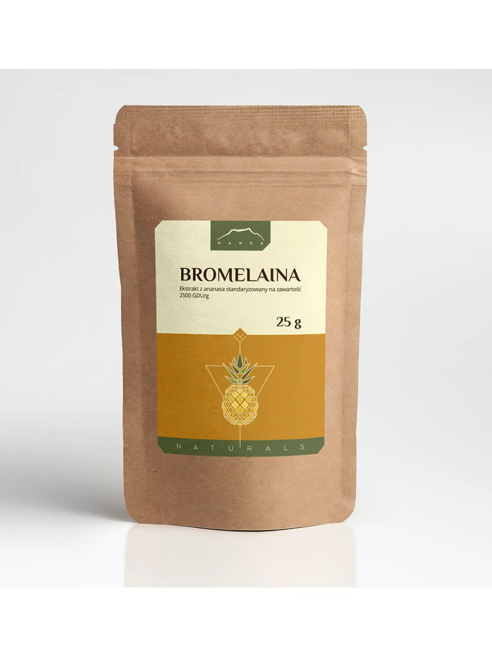 Bromelaina 25g ekstrakt z ananasa 2500 GDU/g w proszku