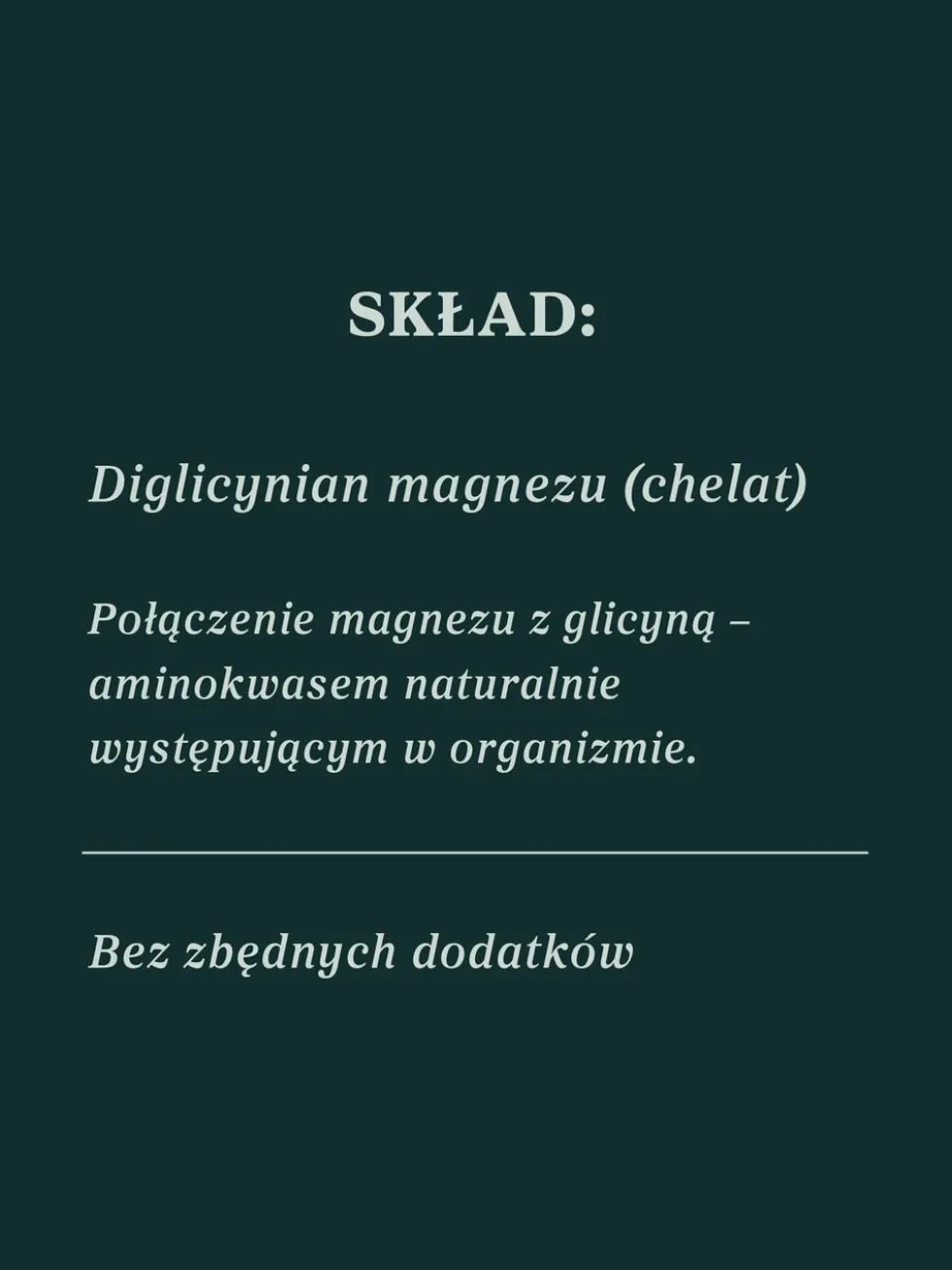 Glicynian magnezu - chelat