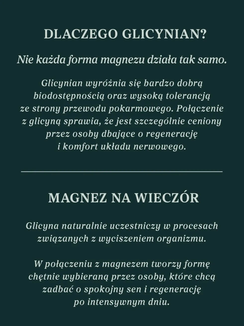 Glicynian magnezu - chelat