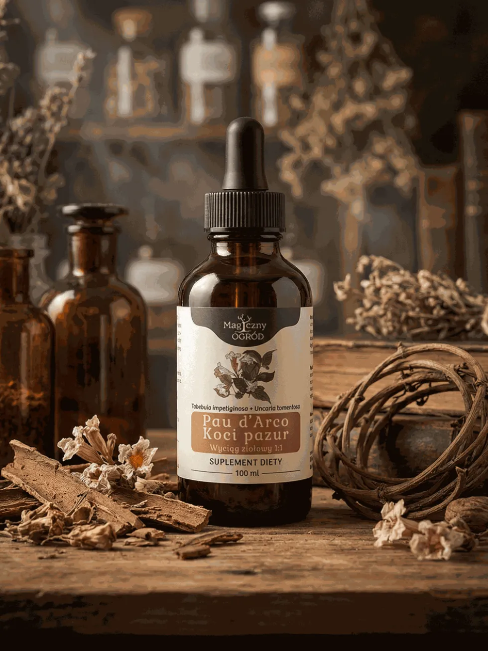 KOCI PAZUR I PAU D'ARCO nalewka 1:1