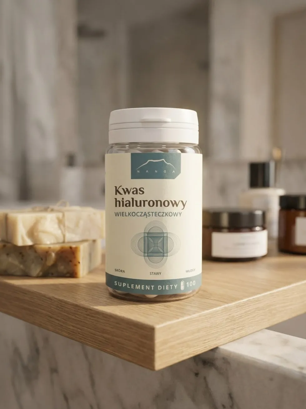 Kwas hialuronowy HMW Strong 100 kapsułek x 200mg