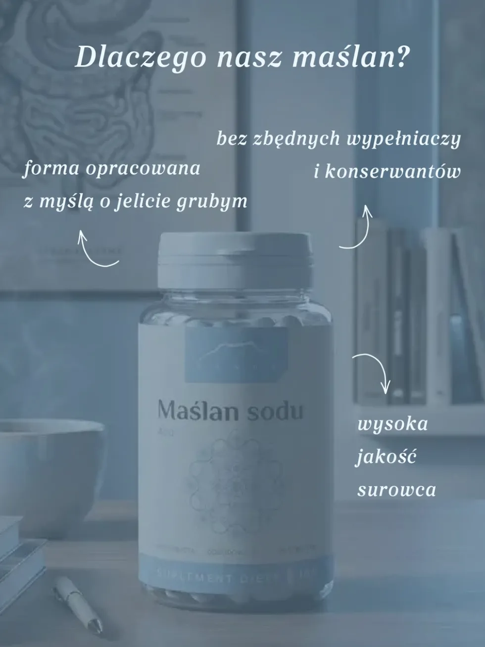 Maślan sodu 100 kapsułek x 400 mg