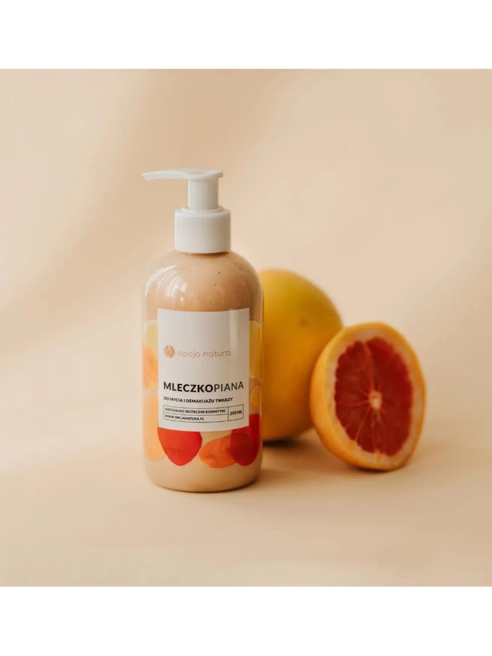 Mleczkopiana do mycia i demakijażu twarzy Opcja Natura 250ml