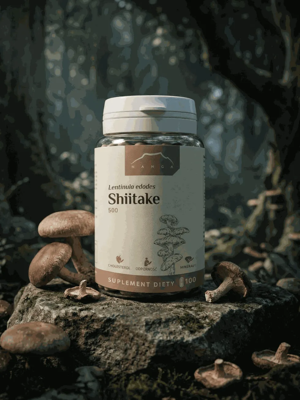 Shiitake ekstrakt 100 kapsułek x 500 mg